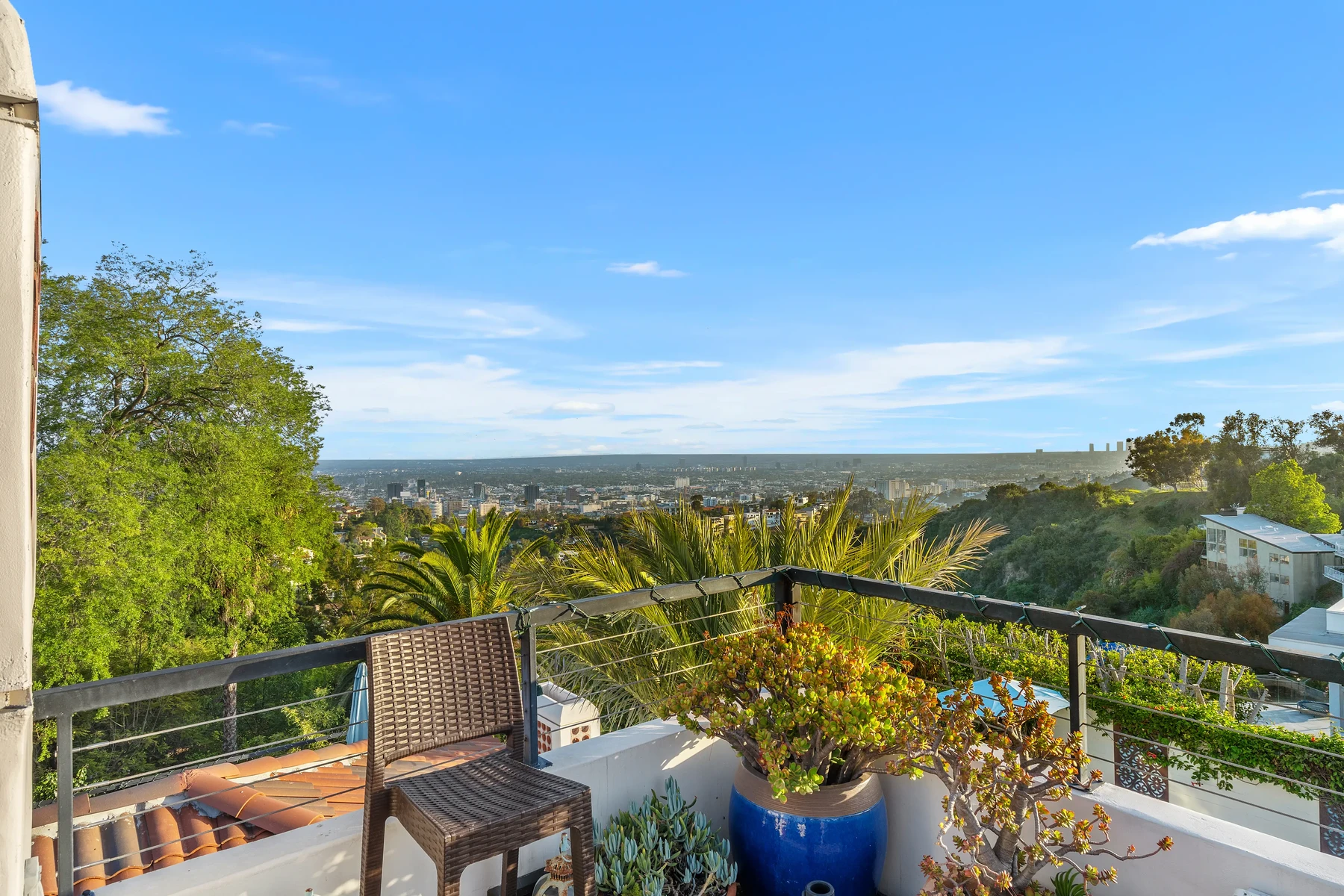 Rooftop city views from Spanish Villa