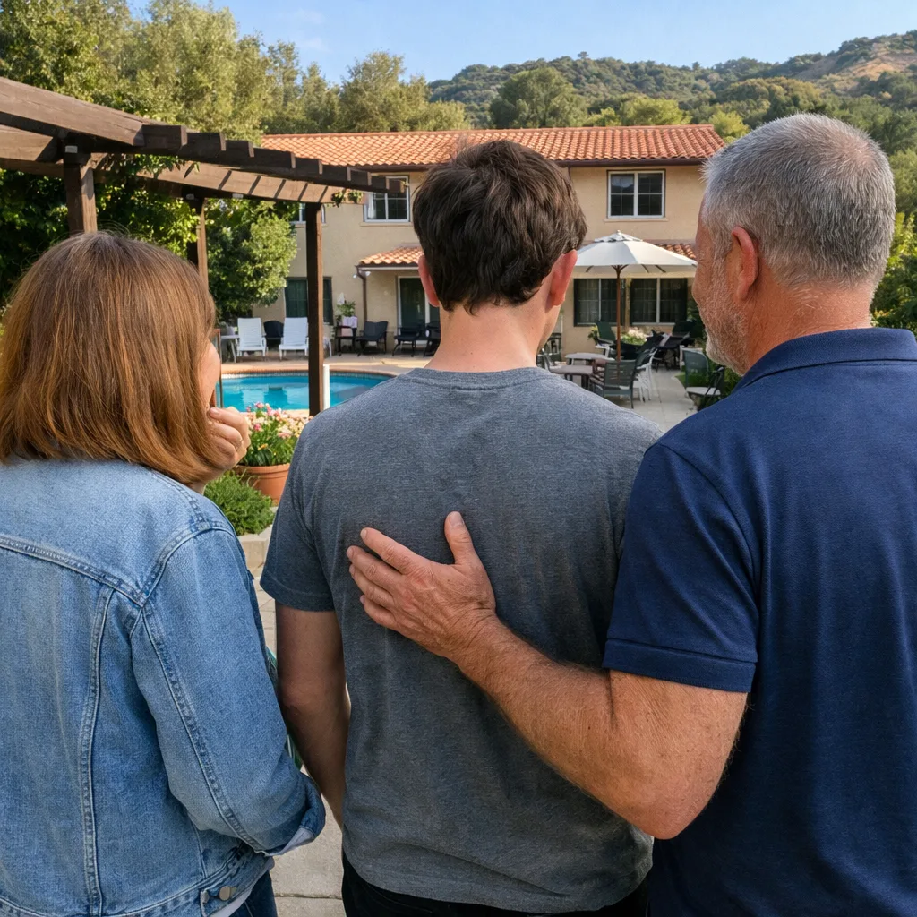 Family support session at Bliss Recovery LA