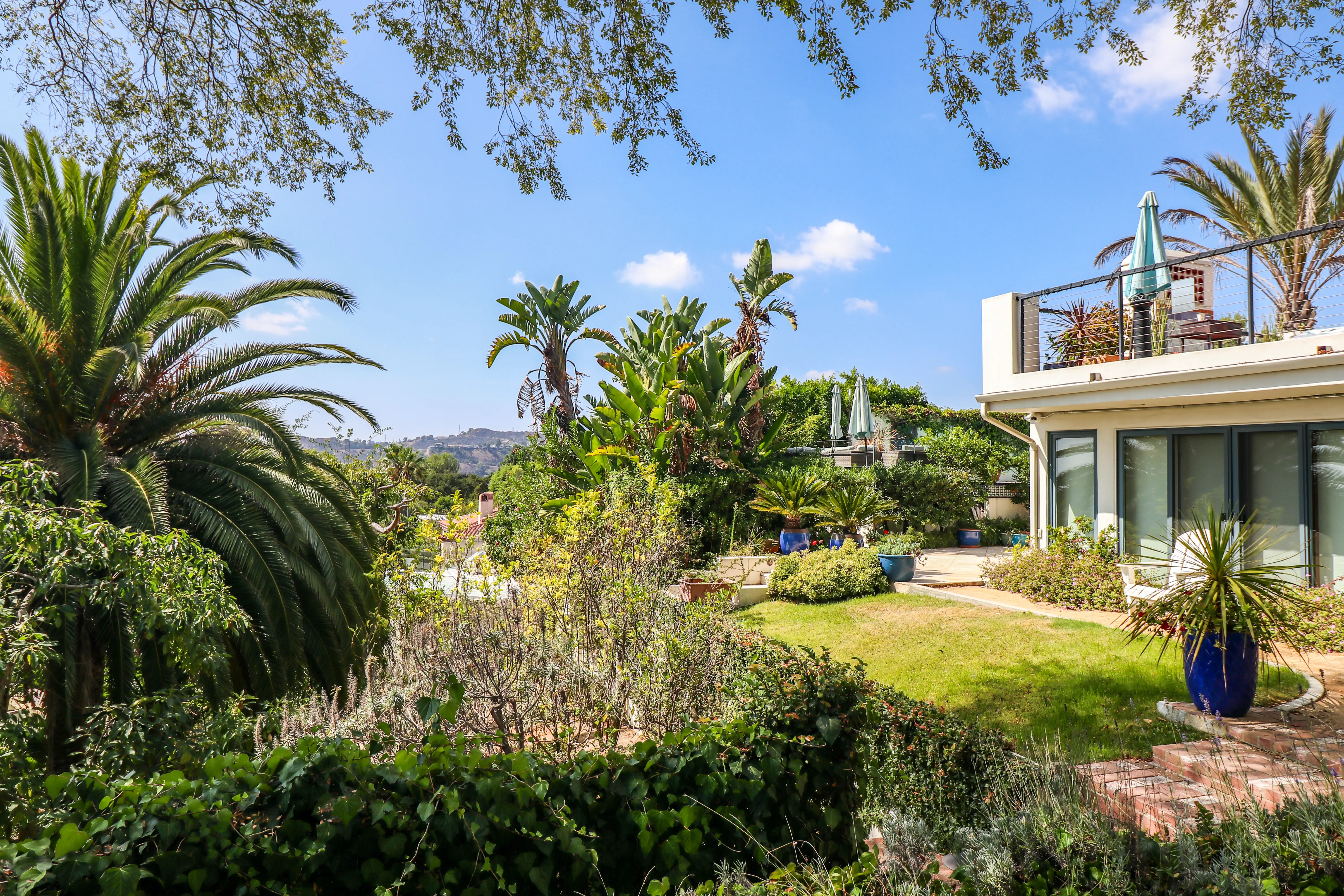 Spanish Villa garden view