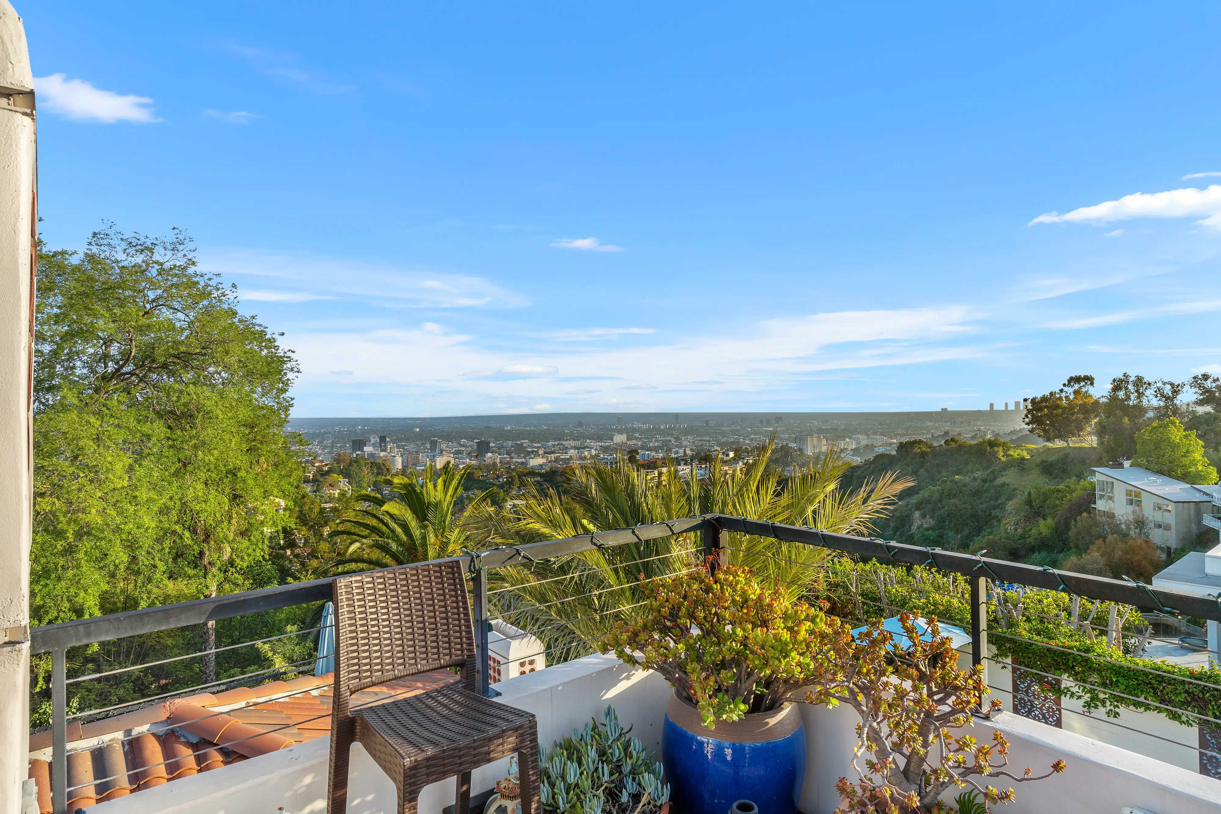 Rooftop city views from Spanish Villa